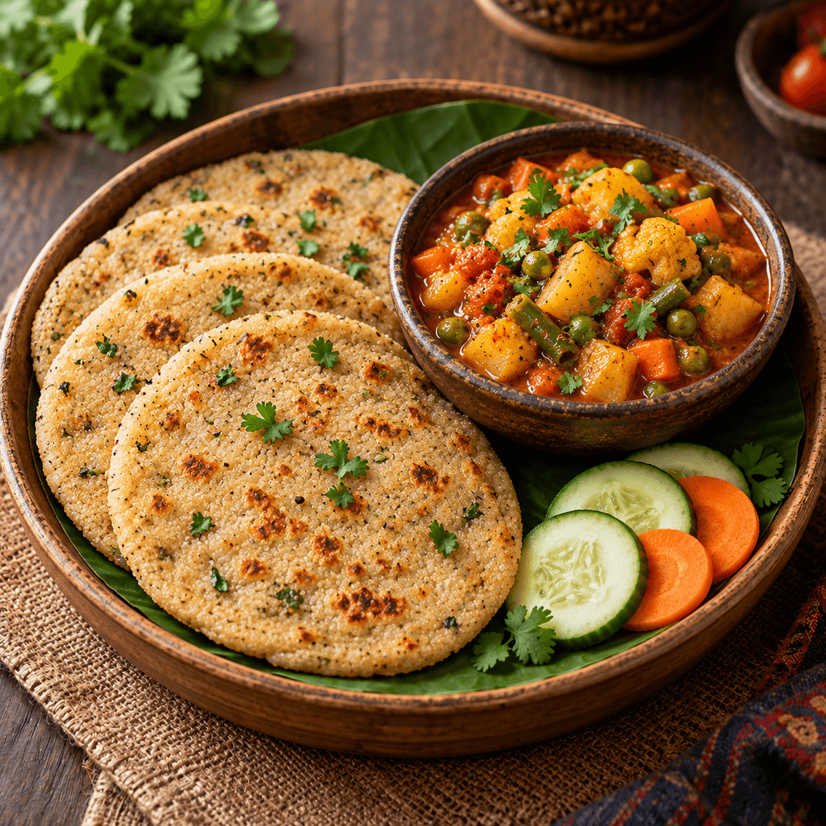 Suji Roti Sabji